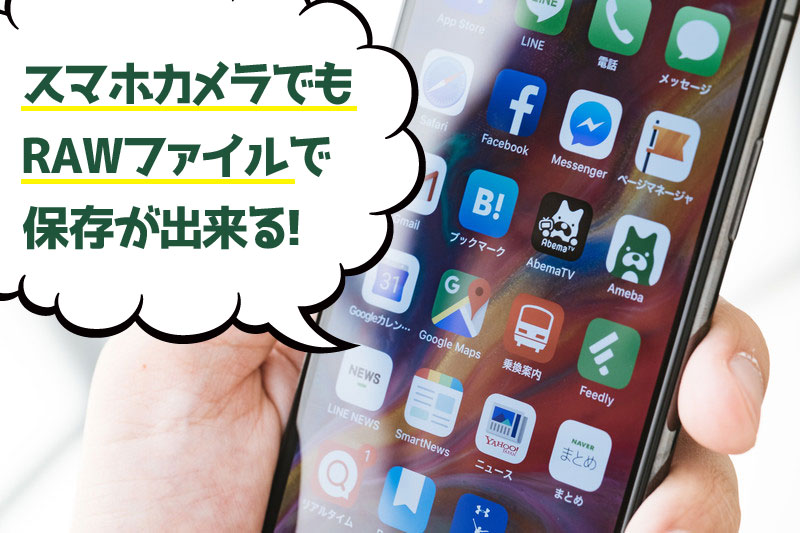 知らなかった スマホカメラでもrawファイルで保存が出来る ケロカメラ