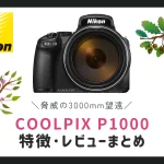 【脅威の3000mm望遠レンズ】Nikon COOLPIX P1000の特徴とレビューまとめ。