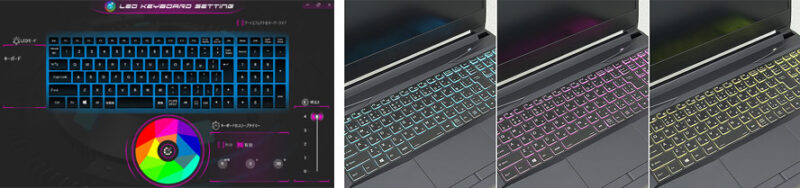 XNシリーズ Core i7 + RTX 2060のキーボード