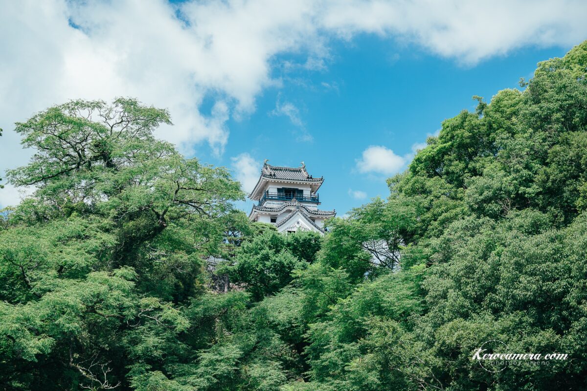 高知県の観光地「高知城」を写真撮影