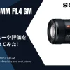 「SONY FE 85mm F1.4 GM」のレビューや特長をまとめてみた！